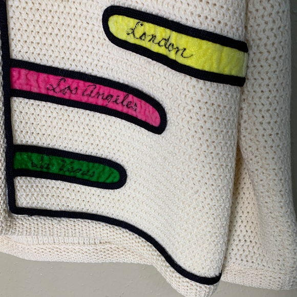 Vintage Ethel of Beverly Hills Women’s Cardigan Wool Novelty‎ Mod Fashion Size M - Picture 7 of 16